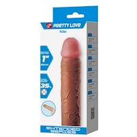 Funda Alargador Pene 16.5 cm Nile Engrosador Punta Sólida Consolador